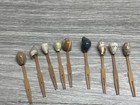 Sea Shells Skewer Appetizer Picks forks 3.5" long each cute  Vintage lot of 9 — photo 2