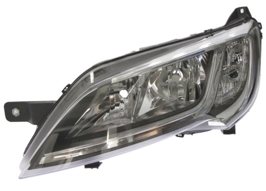 Phare Avant Droit (côté Passager) Avec Moteur Pour Fiat Ducato, Citroën Jumper, Peugeot Boxer 2011-2014 - Halogène 12V - 9