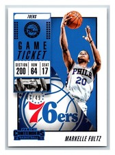 2018-19 Panini Contenders BLUE GAME TICKET Markelle Fultz 76ers #45 47/49 