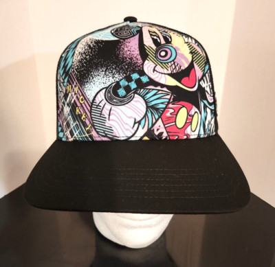 NEFF DISNEY MICKEY MOUSE CAP Hat ONE SIZE BLACK /Graffiti Snapback Hat