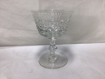 GG64 Vintage Clear Cut Water Goblet Royal Scot by Edinburgh Crystal For Adults