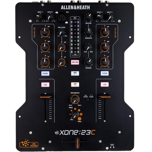 【11/17am8:00迄出品】ALLEN&HEATH XONE:23C Allen & Heath XONE:23C DJ Mixer USB, Replaceable Crossfader, 3