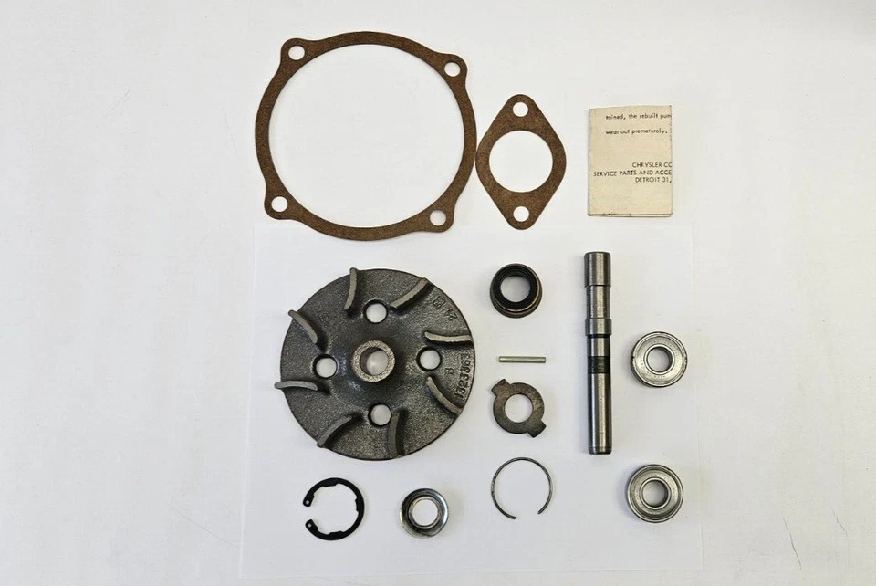 1951-1954 Chrysler New Yorker Crown Imperial Water Pump Rebuild Kit 1603343 NOS. - Image 4 of 4