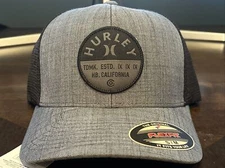 Hurley Hat Cap Small Double up Trucker Gray Hat MSRP $30