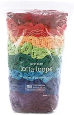 Friendly Loom | Lotta Loops - 10” Pro-Sized Rainbow Themed Potholder Weaving Loo