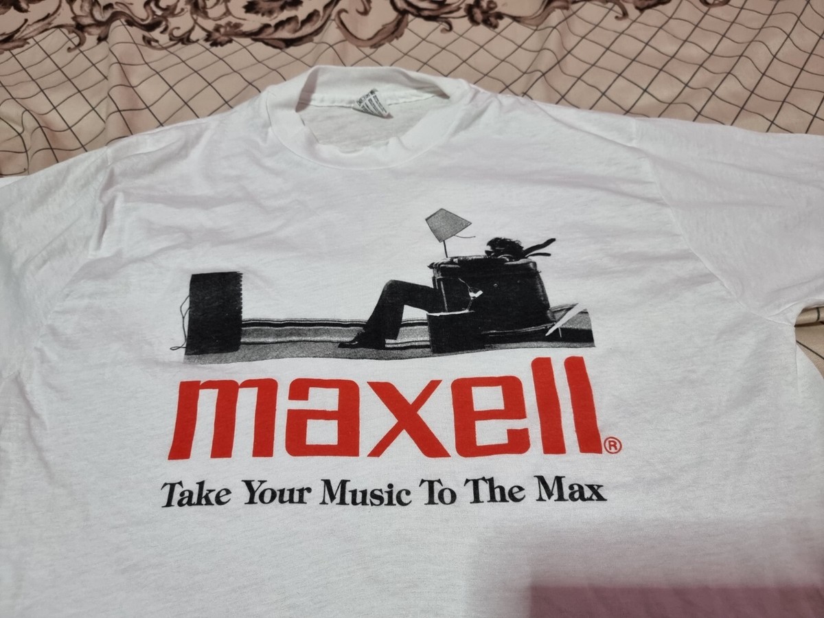 Maxell Vintage T Shirt Travis Scott Corporate Ad Music Maxell Vintage T Shirt Travis Scott Corporate Ad Music