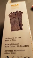 IMAK Arthritis Gloves size Large, compression and pain relief BRAND NEW!