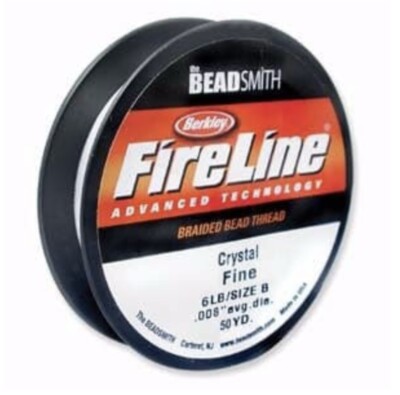 The Beadsmith Fireline 6 Pfund Auffädeln Kristallfaden 50 Yards