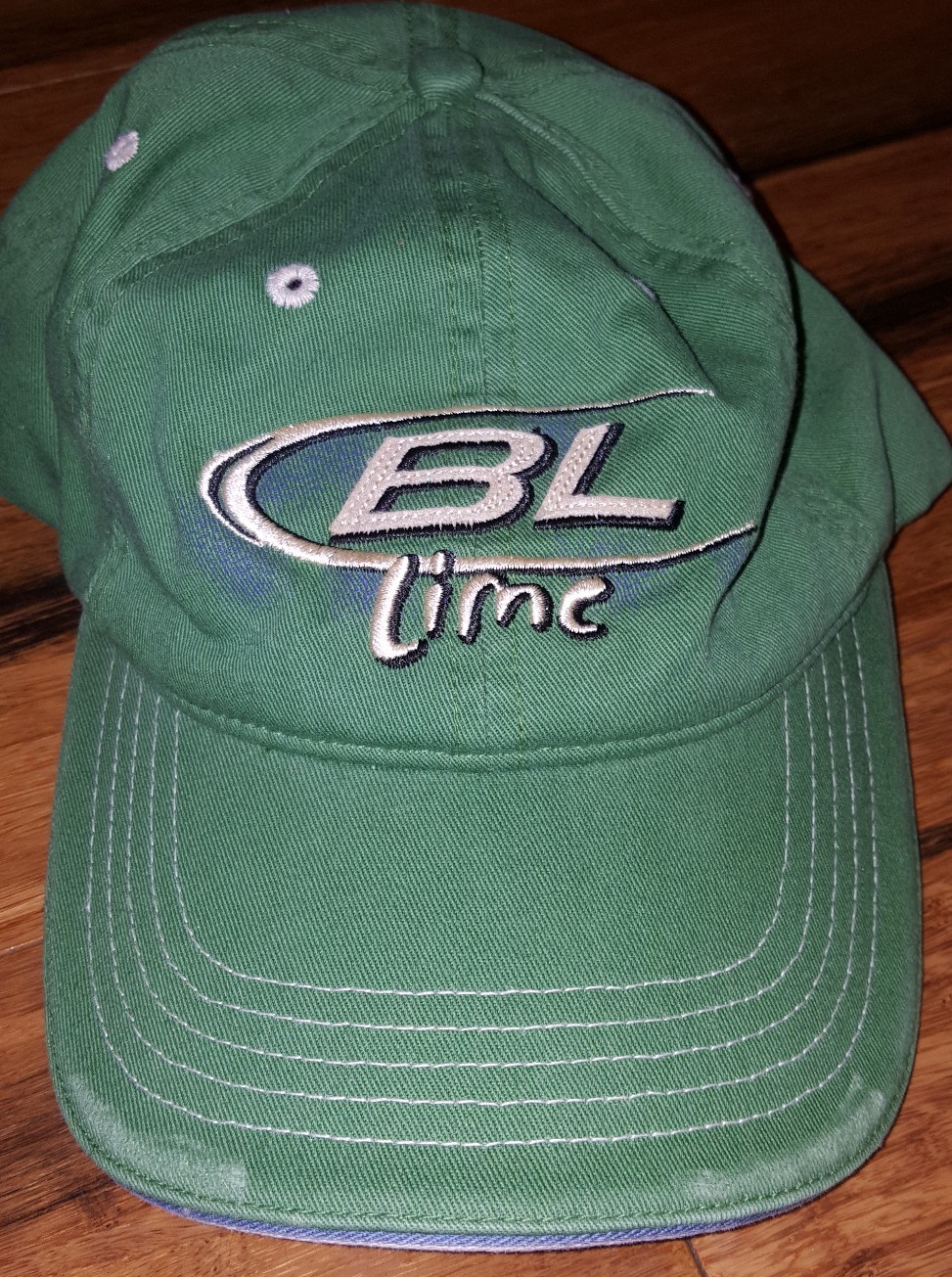 Distressed Green ~BUD LIGHT LIME~Sandwich Billed Embroidered HAT CAP OS