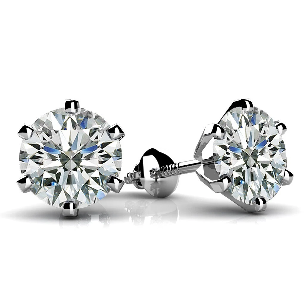 10k gold simulated diamond earrings deals