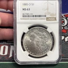 1885-O Morgan Dollar graded MS63 NGC