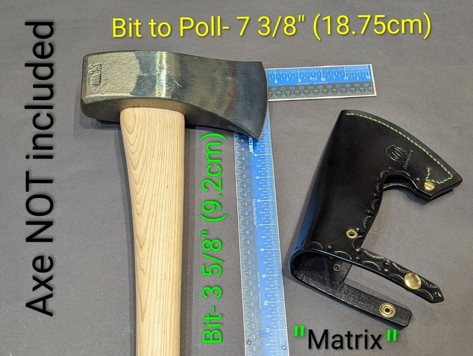 Council Tool OL' #7 Handmade Leather Axe Mask "Only" Read Des 7lb Splitting Maul - Image 2 of 4