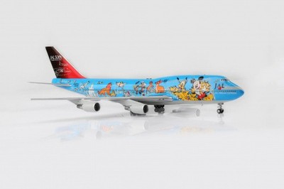 SQ Wings Boeing 747-400 JAL Japan NO.3 ''JAL 50th Anniversary Blue Disney'' JA8083