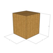 75 7x7x8 Kraft Brown Corrugated Shipping Boxes 32 ECT Single-Wall New