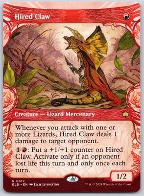 Hired Claw (Showcase) (317) - BLB: Bloomburrow NM
