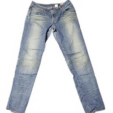 Vintage 2002 Levi's Classic Size 32 Straight Leg Cotton Jeans Distressed Y2K