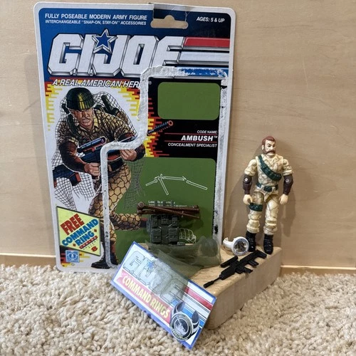 Ambush Complete W/ Cardback 1990 GI Joe New O Ring