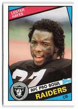 1984 Topps #109b Lester Hayes Los Angeles Raiders