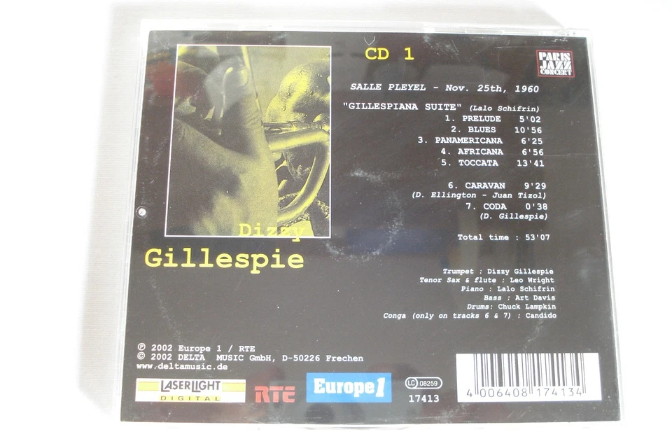 DIZZY GILLESPIE LIVE SALLE PLEYEL 1960 LALO SCHIFRIN RAY CHARLES COUNT BASIE - Bild 2 von 4