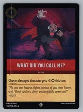 WHAT DID YOU CALL ME 132/204 C LORCANA COLD FOIL NM 2 HUERTA