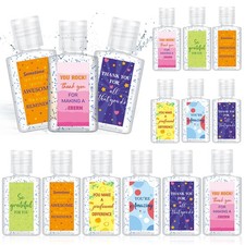48 Pcs Thank You Mini Hand Sanitizer Bulk Travel Size 1oz Employee Appreciation