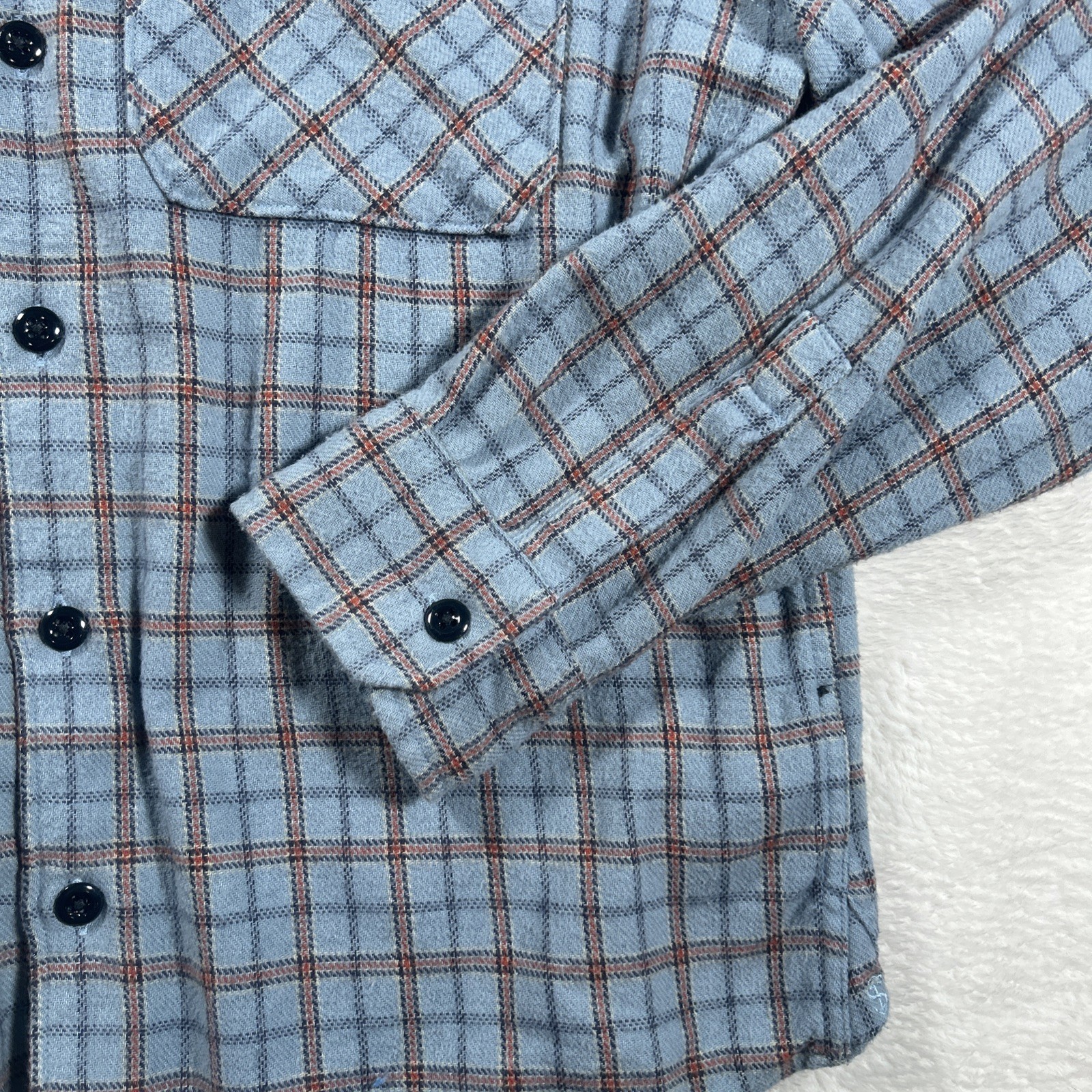 Todd Snyder Button Down Collar Checked Shirt Blue… - image 6