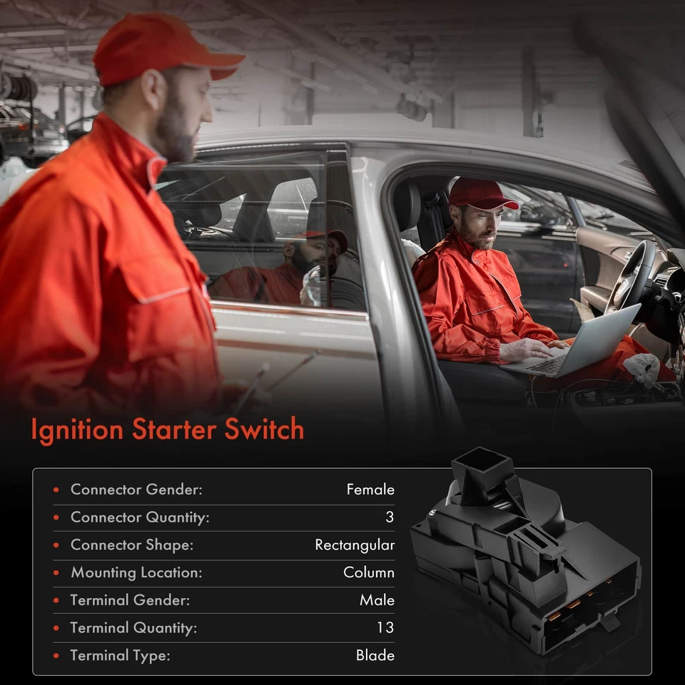 Interruptor de arranque de encendido para Dodge Grand Caravan Chrysler Town & Country Sebring Foto 3 de 4