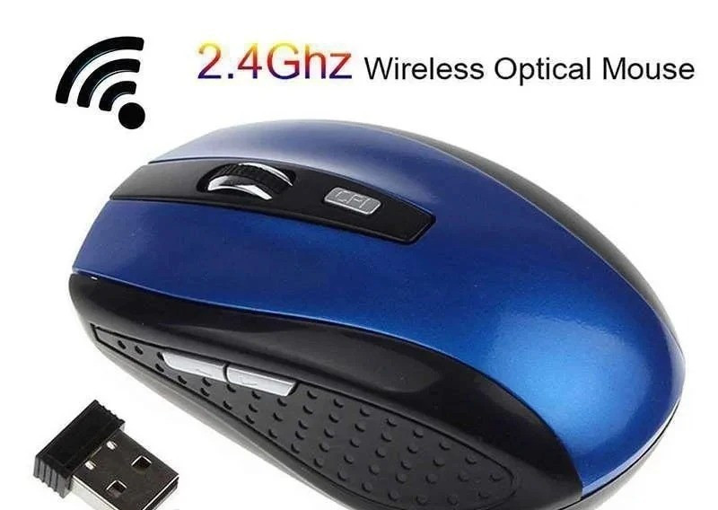 Wireless Gaming Mouse 2.4G – 6-Button USB Optical 1200 DPI Backlight