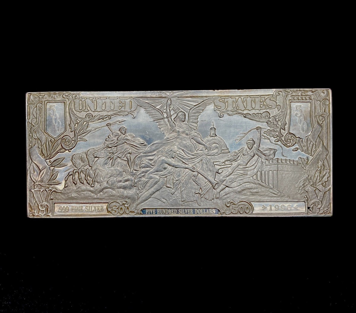 銀製　SILVER　年代物　約５００グラム 1996 $500 Proof Silver Certificate 8oz.999 Fine Silver Bar BU | eBay