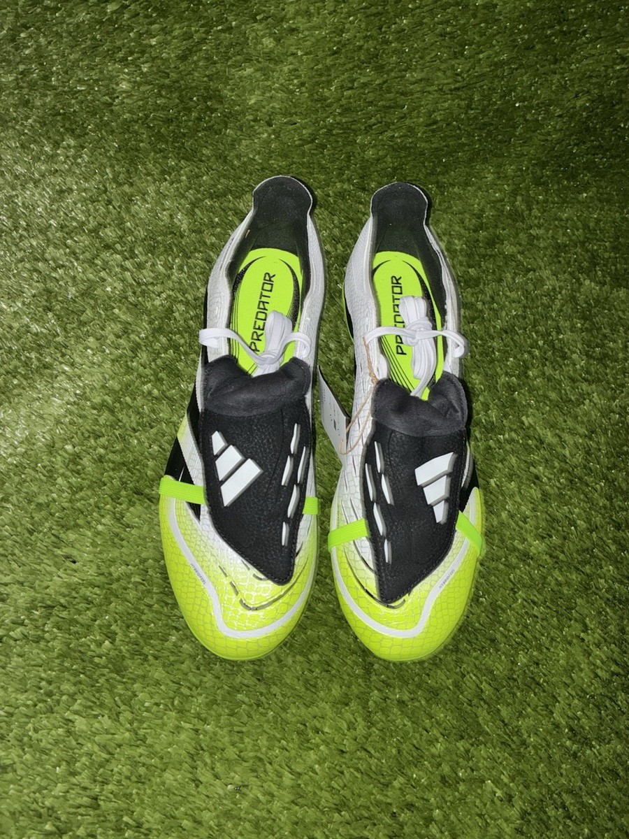  Predator ネオンイエロー シューズ adidas Predator White Black Neon Yellow Low Top Lightweight Soccer