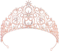 Tiaras and Crowns for Women Bubble Crown Crystal Queen Crown Princess Headbands