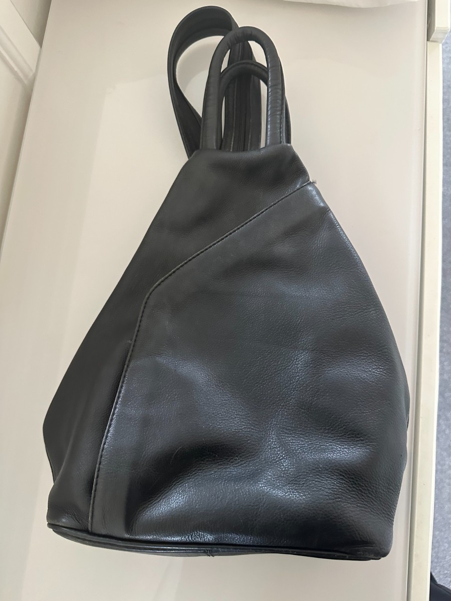 Jobis Black Genuine Leather Multiway Backpack/Bag UK