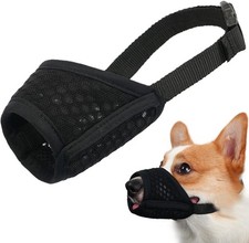 Mayerzon Dog Muzzle, Puppy Soft M- Snout 7   -8  , Black
