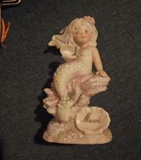 Mermaid Figurine with Shell March Sign, Rhine...