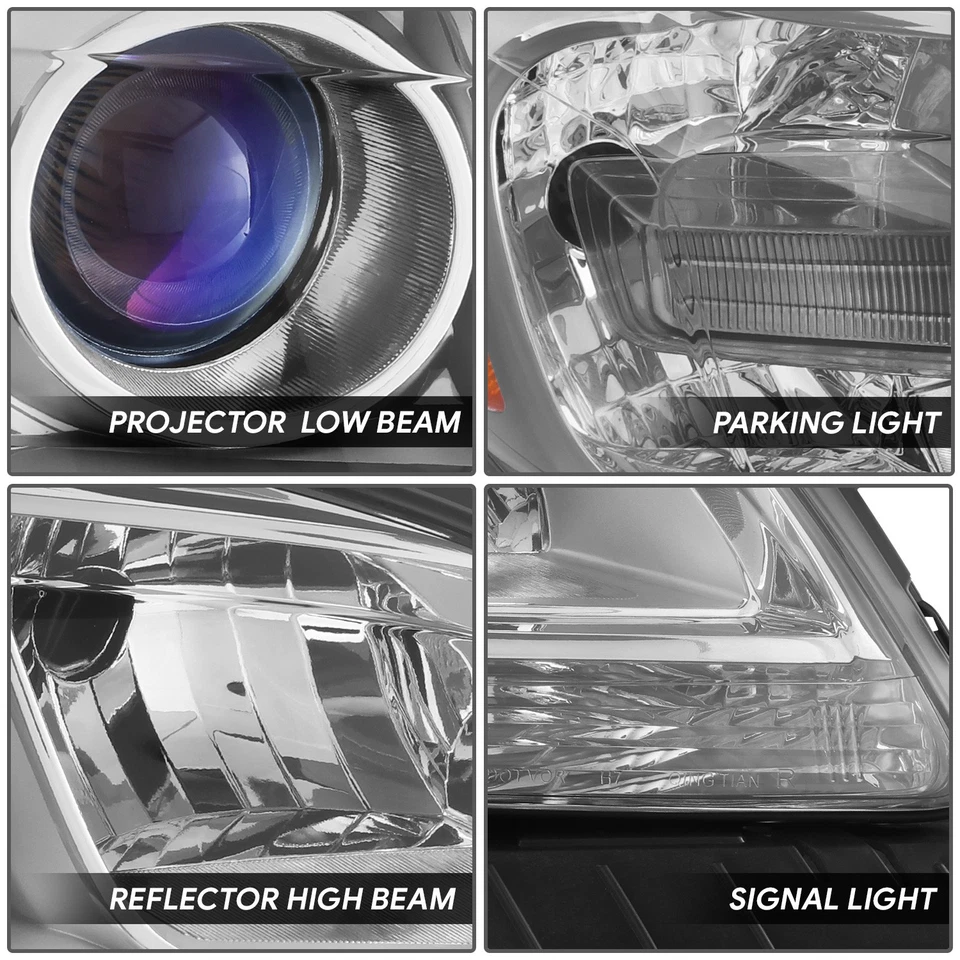 Faro proyector pasajero derecho para Chevrolet Malibu 2013-2015 cromo/ámbar Foto 3 de 4