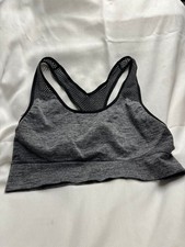 Lot 4094- Women's PINK SPORT Balck and Gray SPorts Bra - Size L