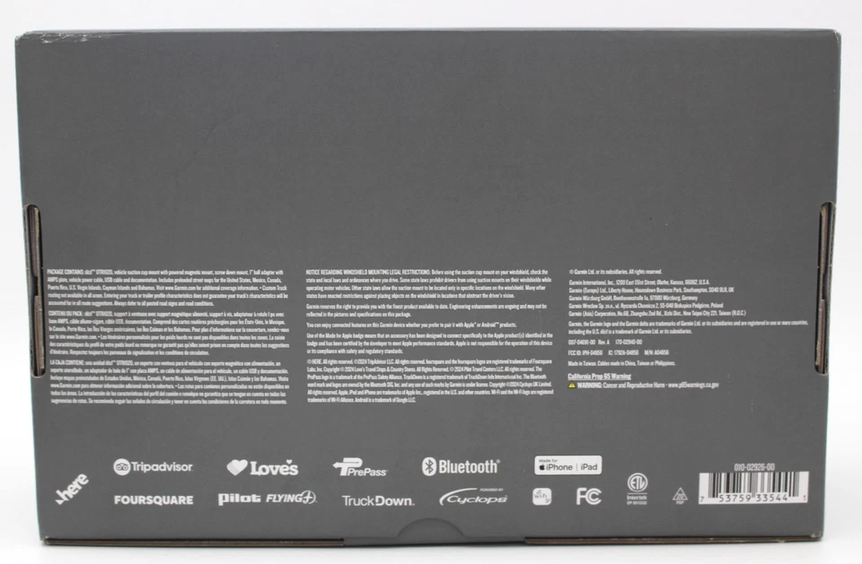 Garmin Dezl OTR1020 10" GPS Camión (010-02926-00) Negro - NUEVO Foto 3 de 4