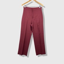 Levi's Trousers Women 28 Burgundy Vintage High Rise Straight Leg Classic Retro