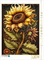 Calvendo Puzzle Sunflower | 1000 Pieces, Finished Size 25.2 × 18.9 In (64 × 48 C
