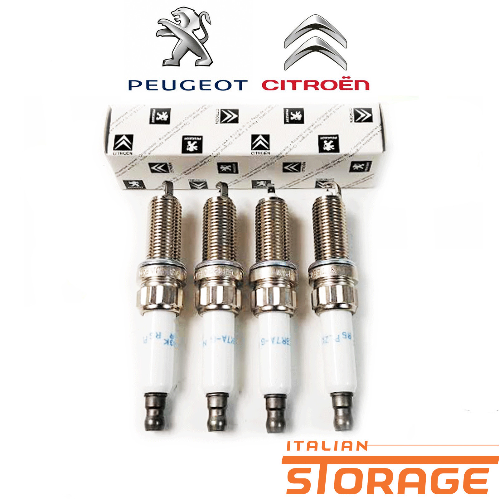 Peugeot 207 308 Citroen C4 DS3 4 Spark Plug Ignition Kit New Original 5960.G4