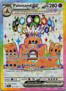 Palossand ex Ultra Rare SV08: Surging Sparks 221/191 {{NM}}