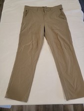 Weatherproof Vintage Men  s 36x30 Regular Fit Tech Stretch Pants Khaki  Utility
