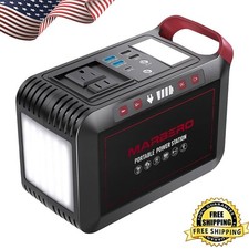 Portable Power Station Camping Solar Generator W/ Pure Sine Wave 110 V AC Outlet