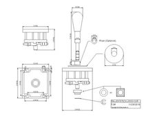 New Competition Style Retro Arcade Joystick Orange, 8 way play by RetroArcade.us