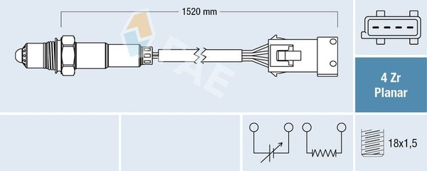 Fae Lambdasonde 77242 FüR CitroËN Passend FüR Fiat Lancia Peugeot-image
