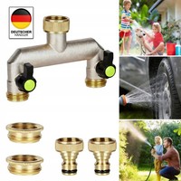 2 Wege Verteiler, Wasserverteiler 2 Fach 2 Wege Verteiler Wasser 3/4 Zoll Wasse