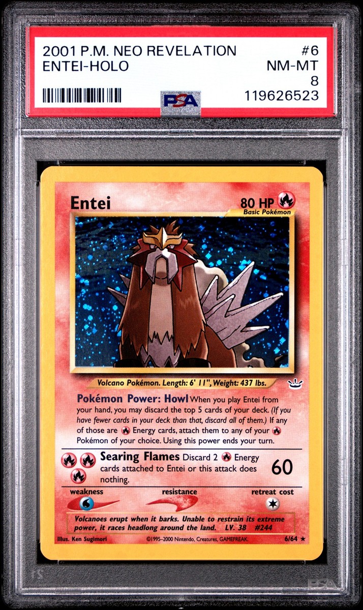 2001 POKEMON NEO REVELATION #6 ENTEI-HOLO PSA 8 | eBay