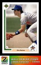 1991 Upper Deck #24 Eric Karros STAR ROOKIE CARD. rookie card picture