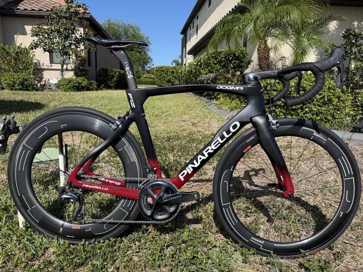 Pinarello Dogma F12 Carbon Road Bike, 55cm, HED JET 6/9+, Ultegra