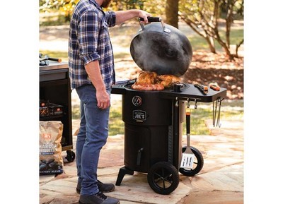 Oklahoma Joe's Bronco Drum Smoker Grill Compact Efficient Heat Distribution
